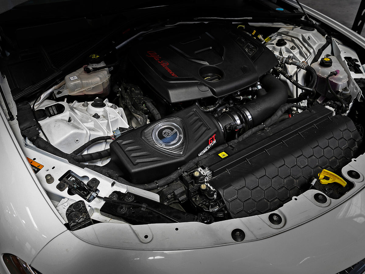 Momentum GT Cold Air Intake System w/ Pro 5R Filter Alfa Romeo Giulia 17-26 L4-2.0L (t) aFe Power-6