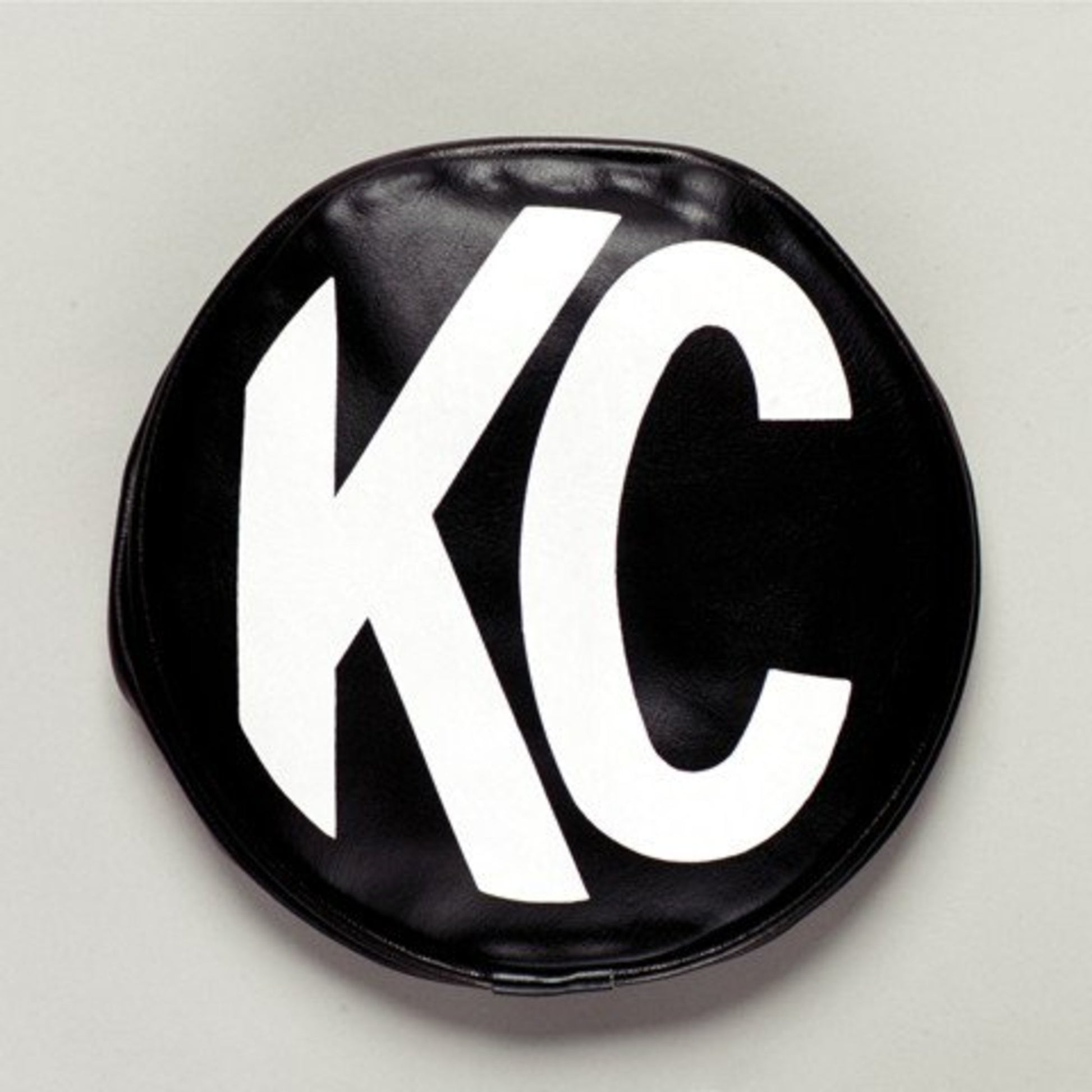 Head Light Cover 5 Inch KC Vinyl Black/White Pair KC Hilites