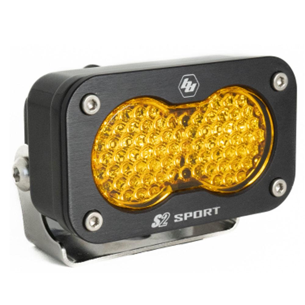 LED Work Light Amber Lens Each S2 Sport Baja Designs