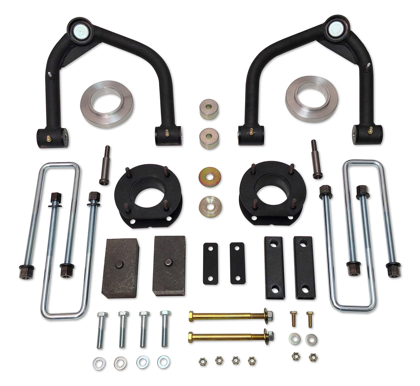 4 Inch Lift Kit 07-Up Toyota Tundra 4x4 & 2WD w/ Rear Shock Extension Brackets Excludes TRD Pro Tuff Country