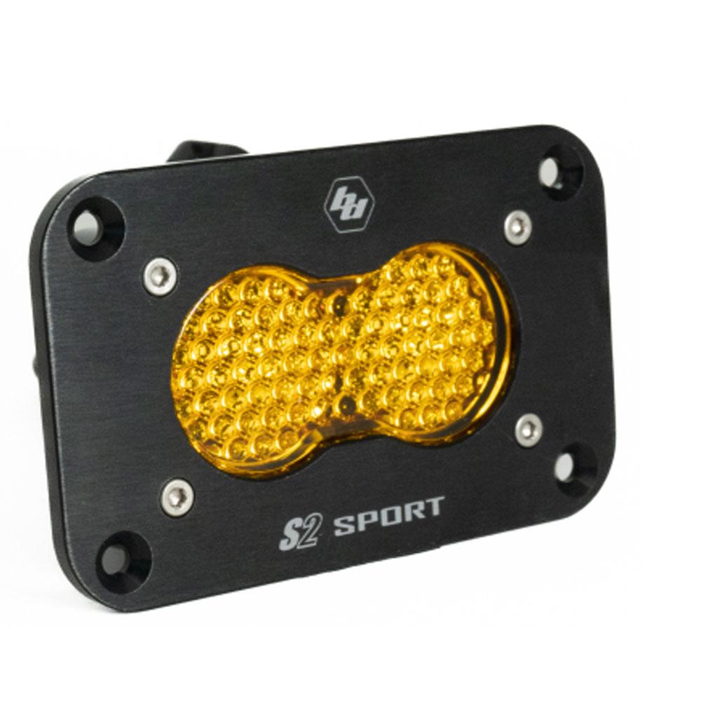 LED Work Light Amber Lens Flush Mount S2 Sport Baja Designs