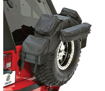 RoughRider Spare Tire Organizer For Jeep 1987-1995 Wrangler YJ Spare Tire Black Diamond Bestop-2