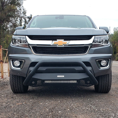 RC4 LR with Mounting Brackets & 20 Inch Light Bar Textured Black 2015-2020 Colorado/Canyon Go Rhino-1