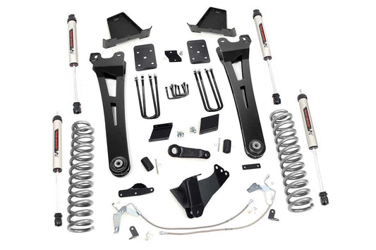 6 Inch Ford Radius Arm Suspension Lift Kit w/V2 Shocks 11-14 F-250 Rough Country