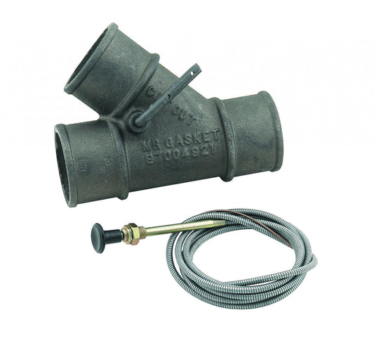 Exhaust Cut-Out with Cable Fits 2 Inch O.D. Exhaust Pipes Mr Gasket