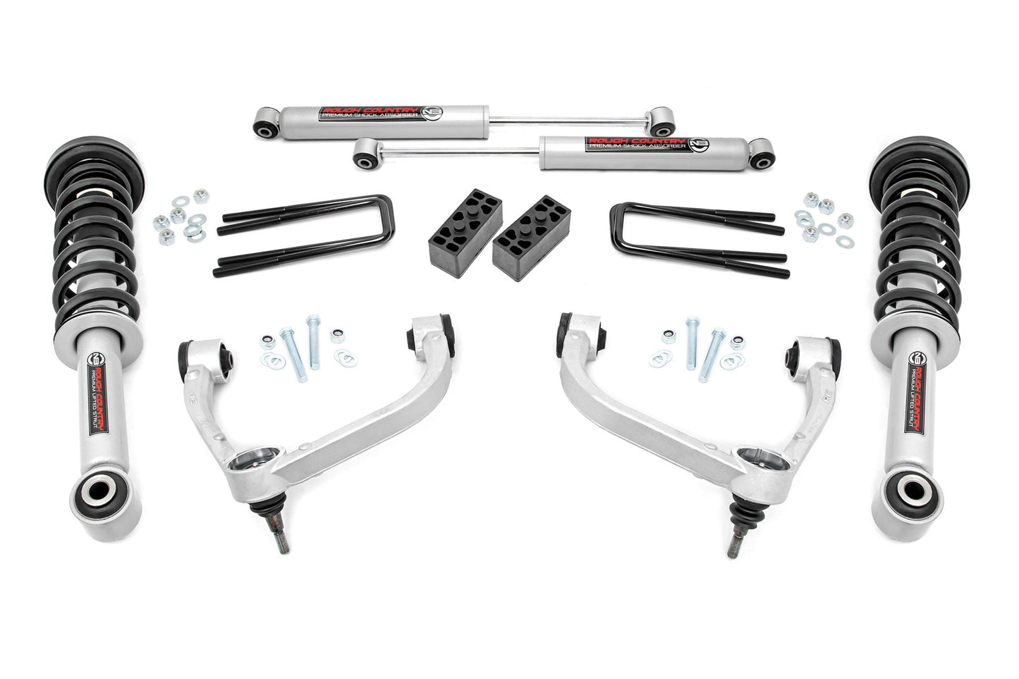 3 Inch Lift Kit N3 Struts Ford F-150 4WD (2009-2013) Rough Country