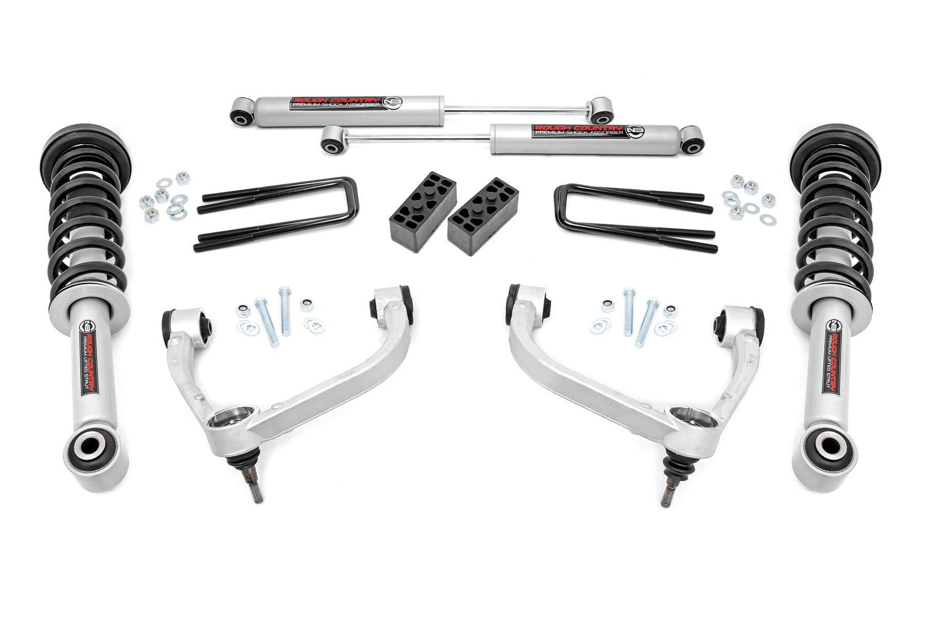 3 Inch Lift Kit N3 Struts Ford F-150 4WD (2009-2013) Rough Country