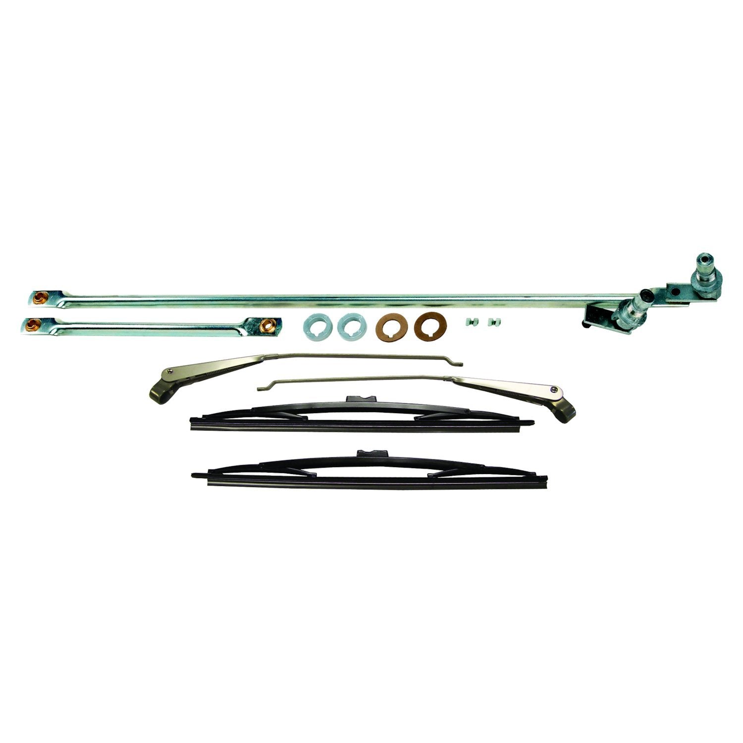 Chrome Wiper Linkage Master Kit for 76-86 Jeep CJ-5, CJ-7, CJ-8, Left & Right Crown Automotive