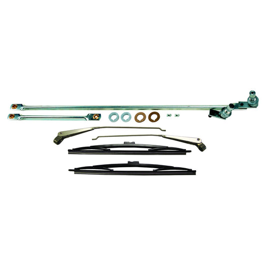 Chrome Wiper Linkage Master Kit for 76-86 Jeep CJ-5, CJ-7, CJ-8, Left & Right Crown Automotive