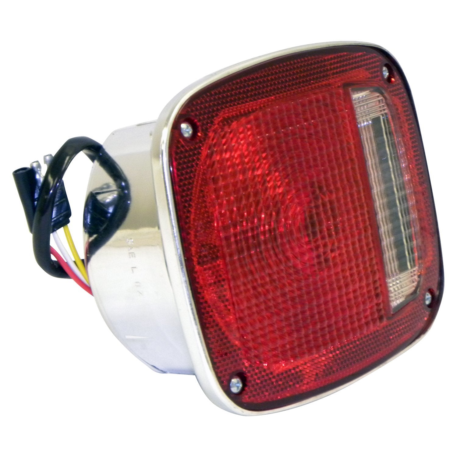 Right Tail Lamp w/ Chrome Body for Jeep 1976-1980 CJ-5, CJ-7 Crown Automotive