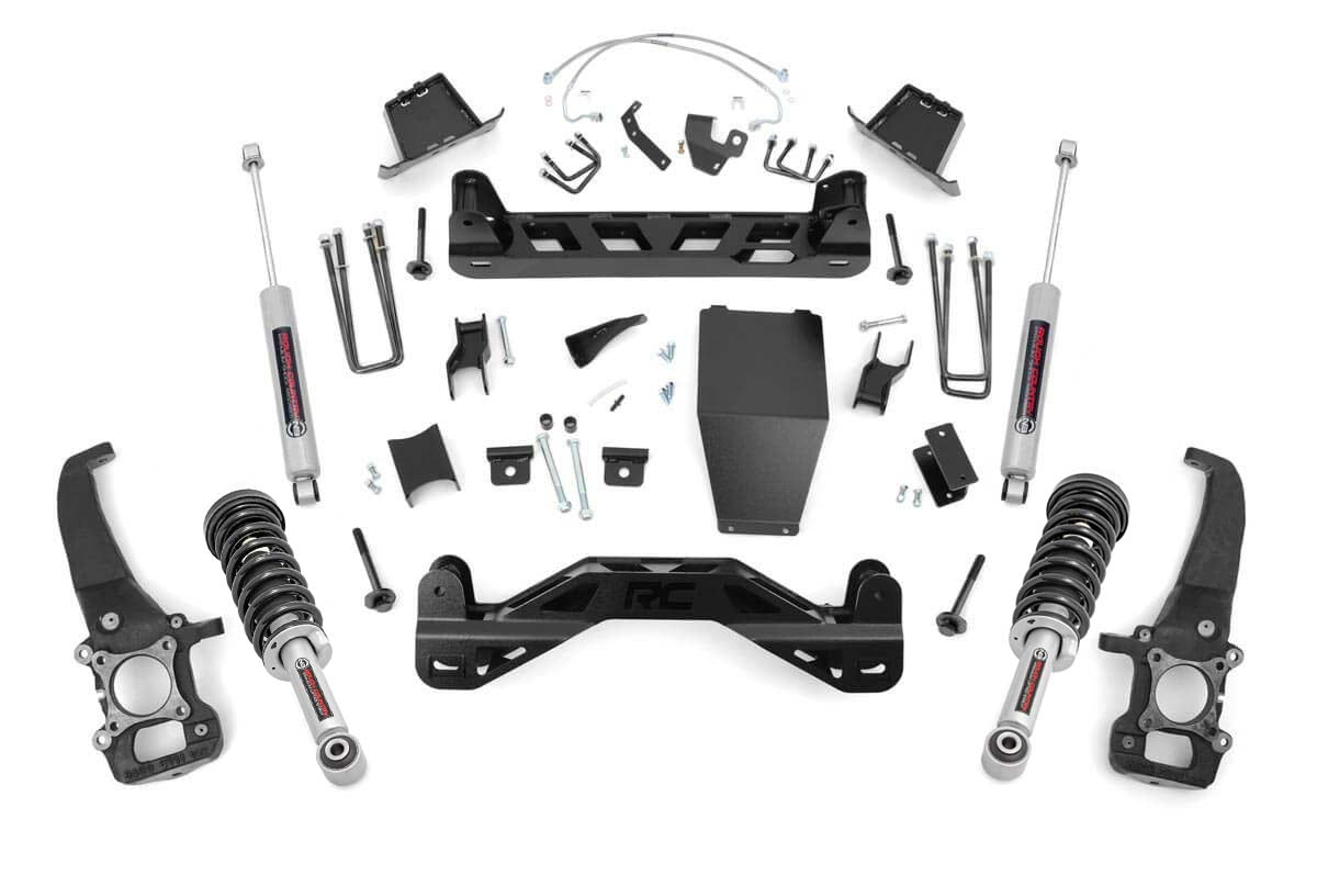 6 Inch Suspension Lift Kit N3 Shocks 04-08 F-150 4WD Rough Country-3