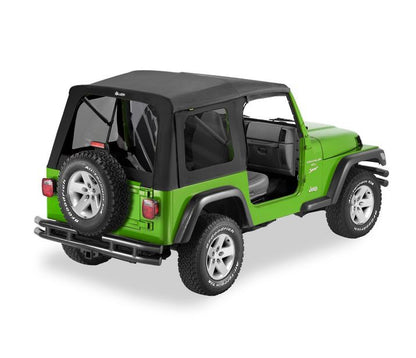 Supertop Classic Squareback Soft Tops For Jeep 1997-2006 Wrangler TJ Tinted Bestop-2