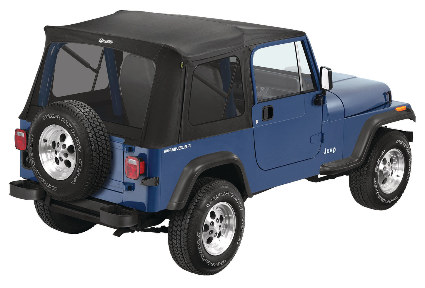 Supertop Classic Squareback Soft Tops For Jeep 1997-2006 Wrangler TJ Tinted Bestop-1
