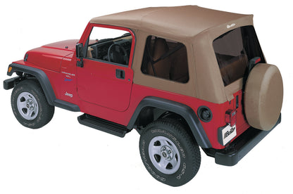 Supertop Classic Squareback Soft Tops For Jeep 1997-2006 Wrangler TJ Tinted Bestop