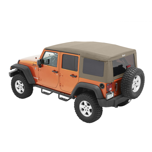 Bestop Supertop Ultra Squareback Soft Top For Jeep 2007-2018 Wrangler JK 4 Door Bestop