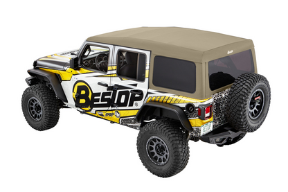 Supertop Ultra Squareback Soft Top For Jeep 2018-Current Wrangler JL 4 Door Bestop