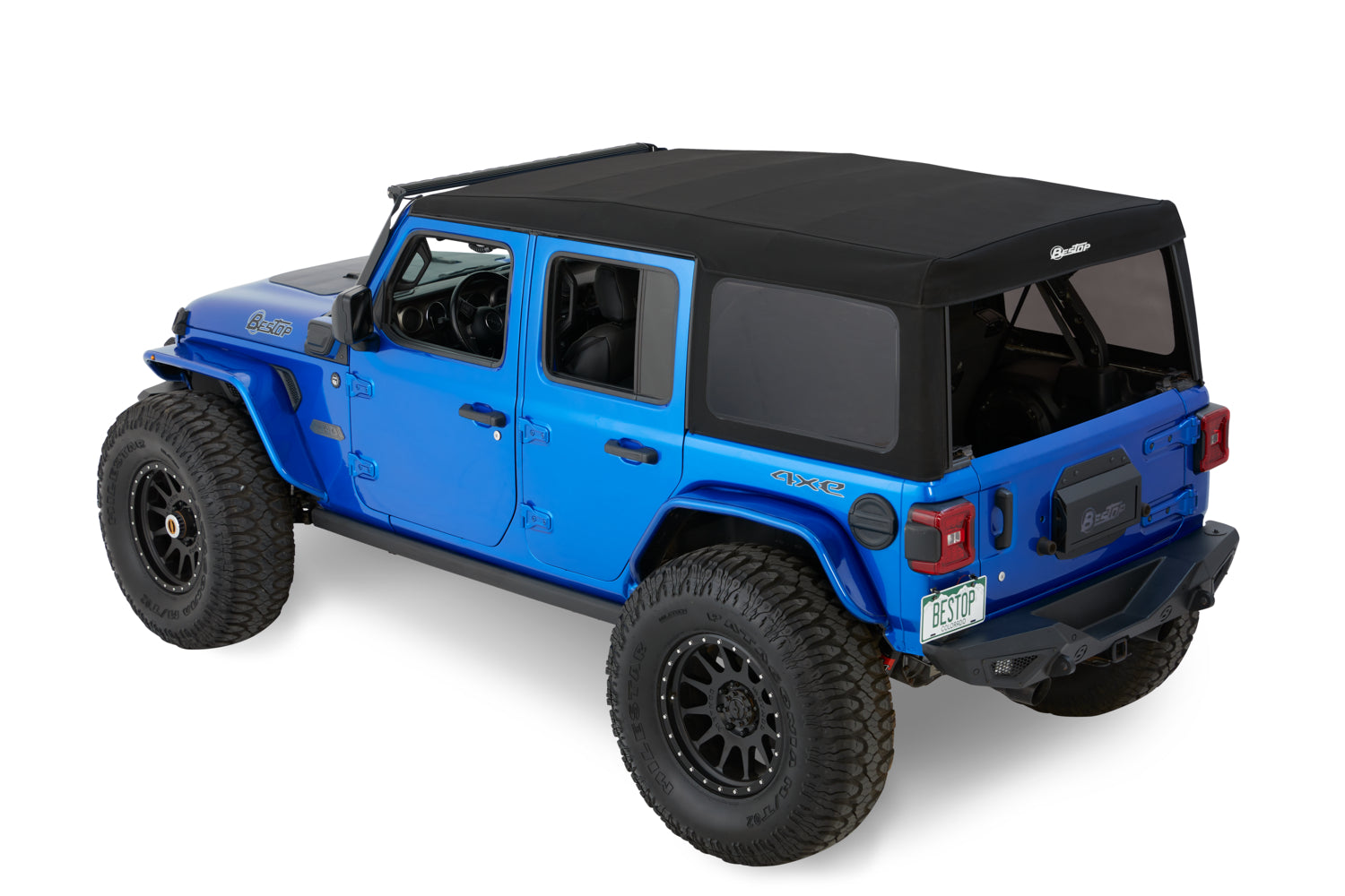 Bestop Jeep Soft Top Supertop Squareback Soft Top For Jeep 2018-Current Wrangler JL 4 Door Bestop