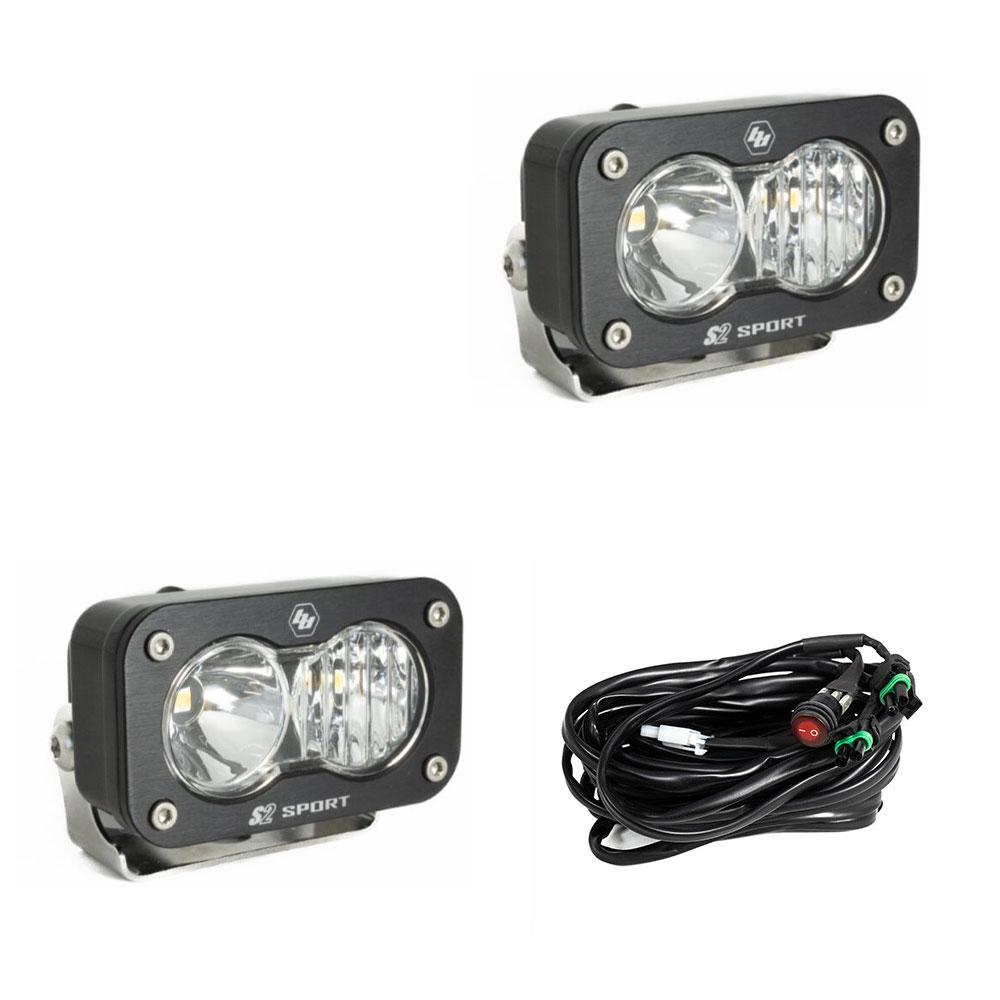 LED Work Light Clear Lens Pair S2 Sport Baja Designs-3