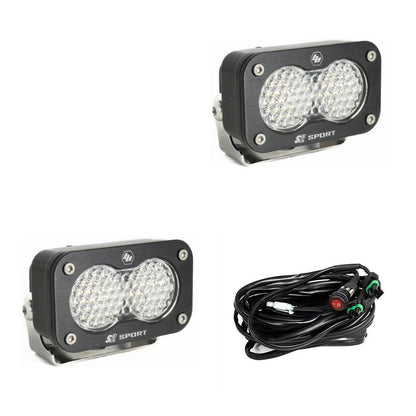 LED Work Light Clear Lens Pair S2 Sport Baja Designs