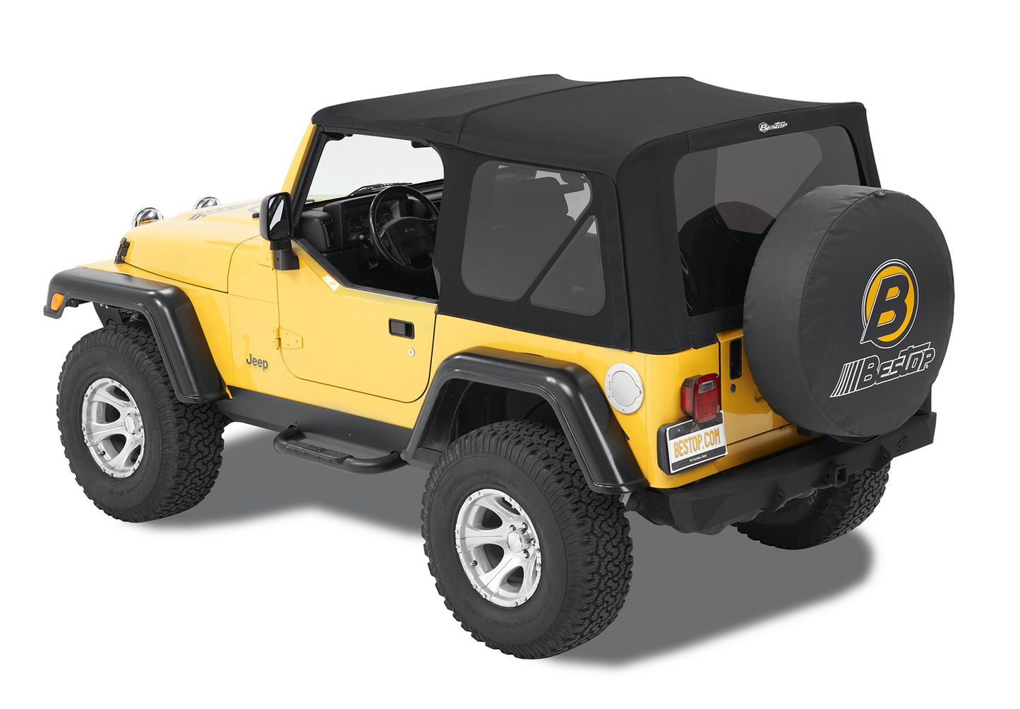 Jeep Soft Top Supertop Squareback Soft Top For Jeep 1997-2006 Wrangler TJ Bestop