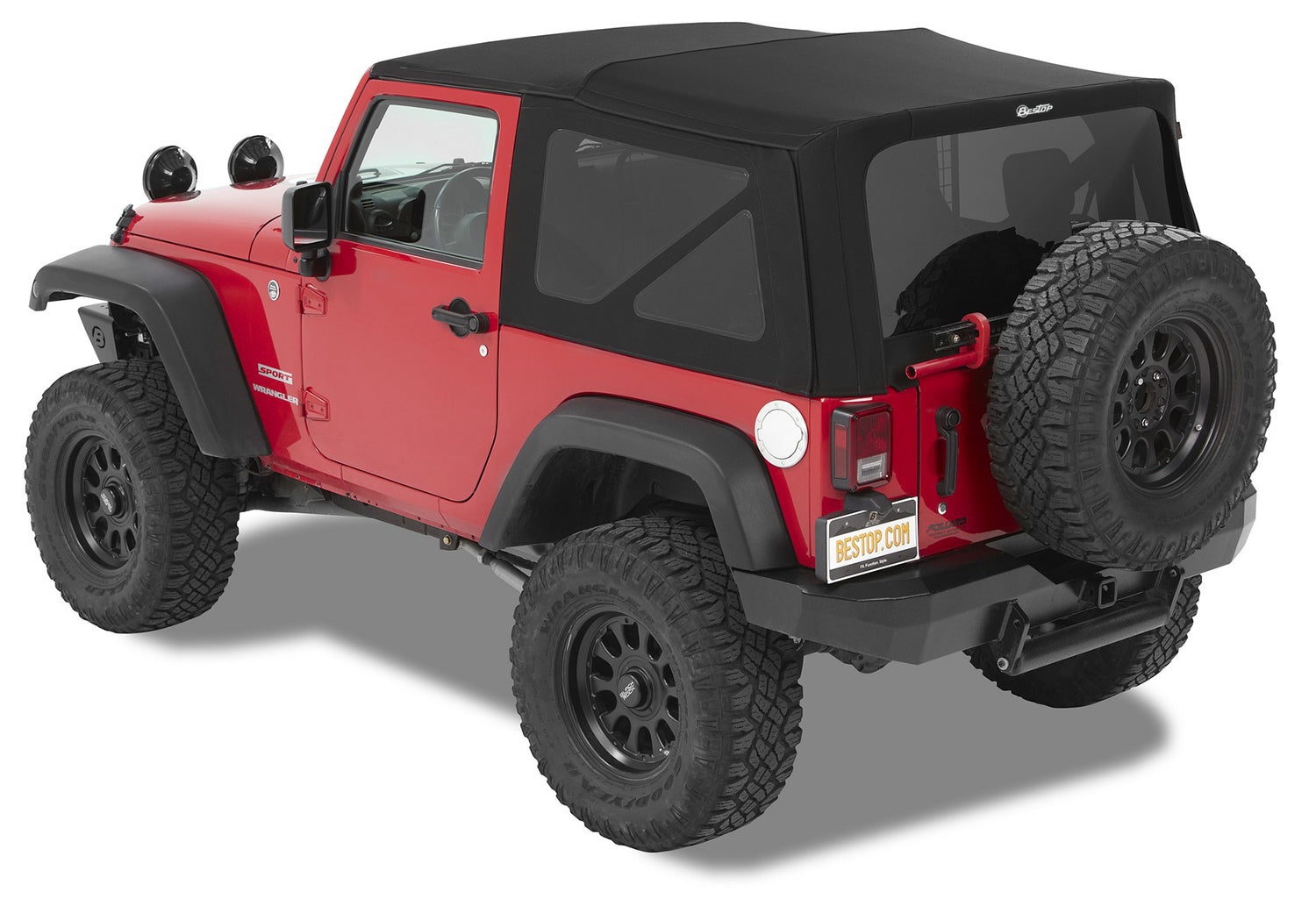 Bestop Jeep Soft Top Supertop Squareback Soft Top For Jeep 2007-2018 Wrangler JK 2 Door Bestop