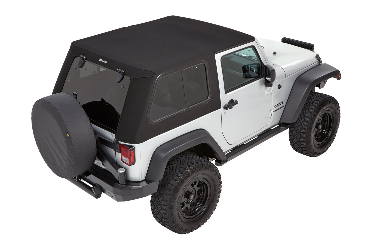 Bestop Trektop Pro Hybrid Slantback Soft Top For Jeep 2007-2018 Wrangler JK Black Bestop