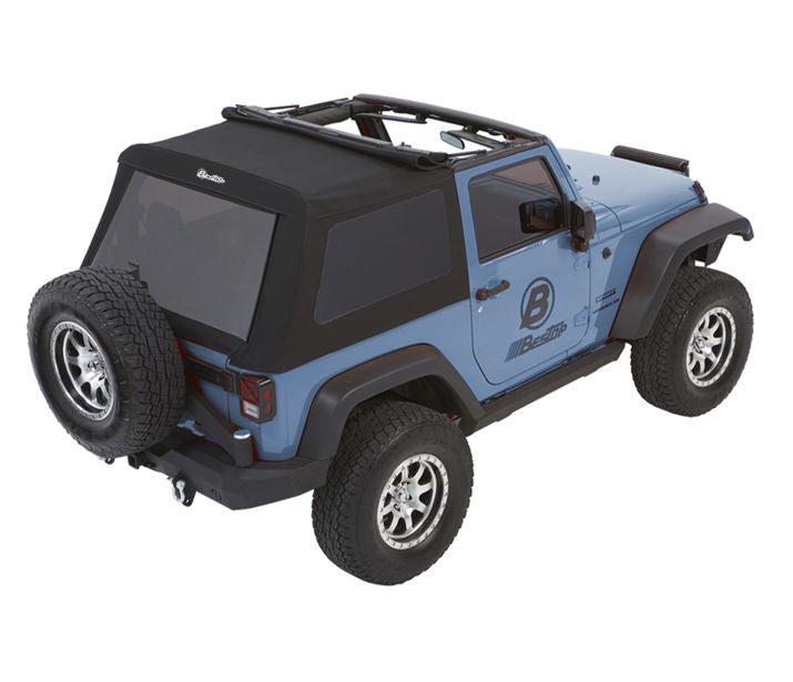 Jeep Wrangler Trektop Glide Slantback Soft Tops For Jeep 2007-2018 Wrangler JK 2 Door Bestop-6
