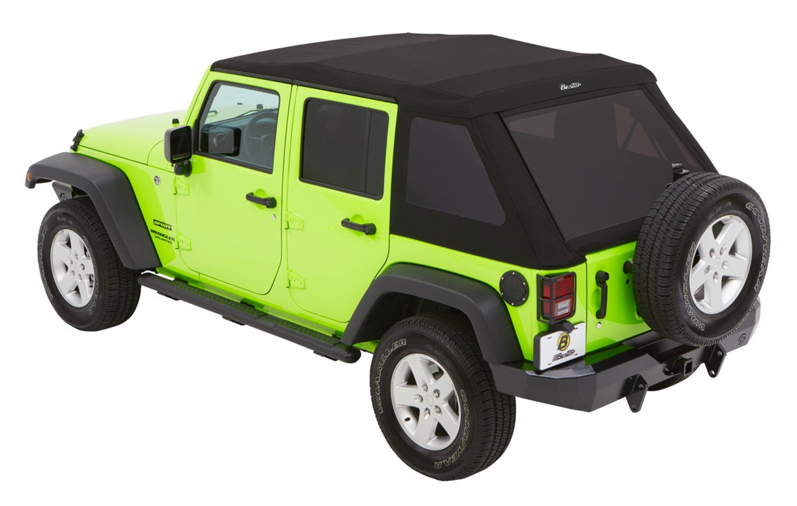 Jeep Wrangler Trektop Glide Slantback Soft Tops For Jeep 2007-2018 Wrangler JK 4 Door Bestop-1