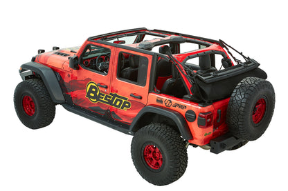 Trektop Ultra Jeep '18-26 Wrangler JL 4-Door Premium Black Twill Bestop-2