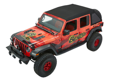 Trektop Ultra Jeep '18-26 Wrangler JL 4-Door Premium Black Twill Bestop-3