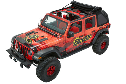 Trektop Ultra Jeep '18-26 Wrangler JL 4-Door Premium Black Twill Bestop-4