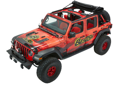Trektop Ultra Jeep '18-26 Wrangler JL 4-Door Premium Black Twill Bestop-6