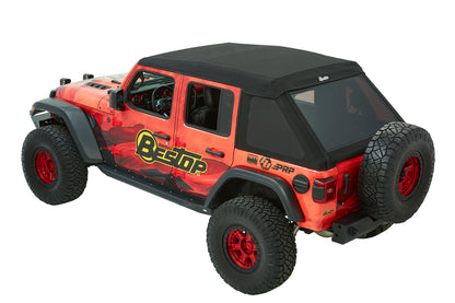 Trektop Ultra Jeep '18-26 Wrangler JL 4-Door Premium Black Twill Bestop-9