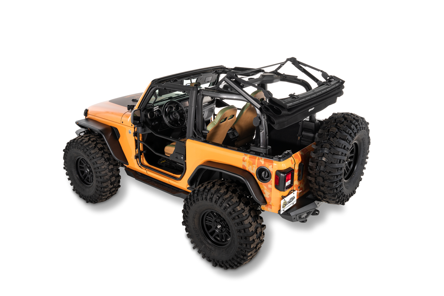 Bestop Jeep Wrangler Trektop Glide Slantback Soft Tops For Jeep 2018-Current Wrangler JL 2 Door Bestop