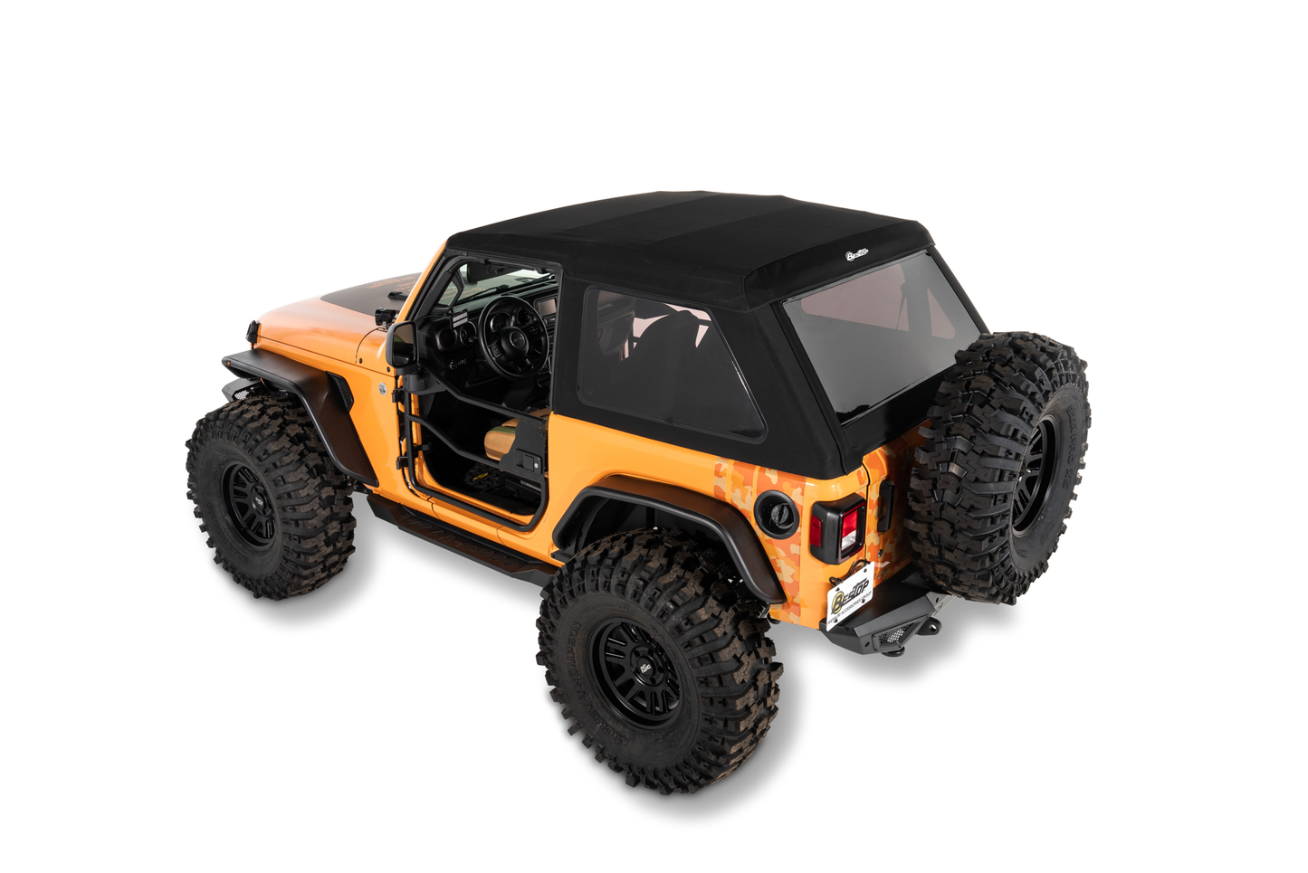 Jeep Wrangler Trektop Glide Slantback Soft Tops For Jeep 2018-Current Wrangler JL 2 Door Bestop-12