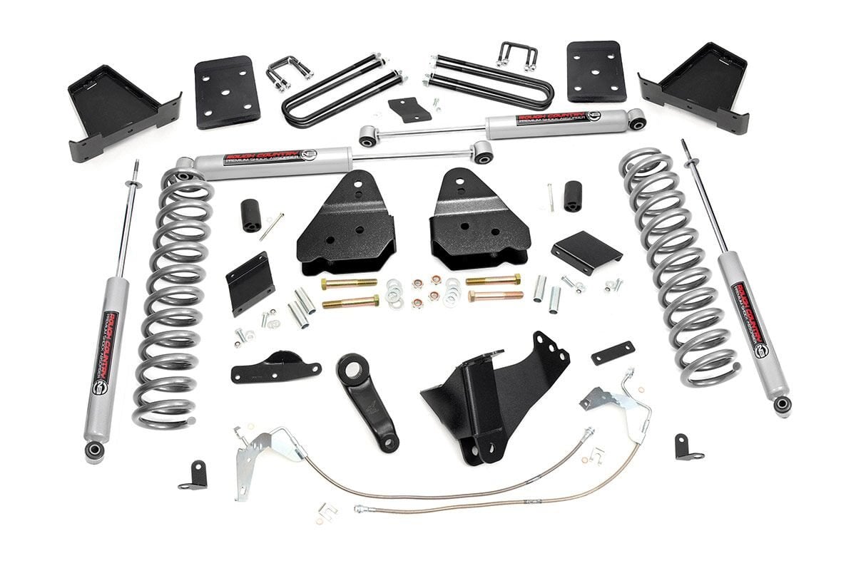 6 Inch Lift Kit Gas OVLD M1 Ford F-250 Super Duty 4WD (2015-2016) Rough Country