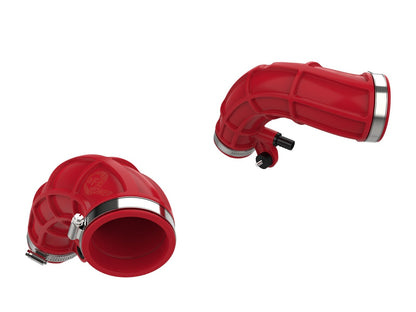 Turbo Inlet Pipes Red Toyota Tundra/ Land Cruiser 22-26 V6-3.4L (tt) aFe Power