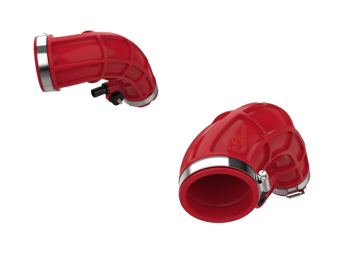 Turbo Inlet Pipes Red Toyota Tundra/ Land Cruiser 22-26 V6-3.4L (tt) aFe Power-2