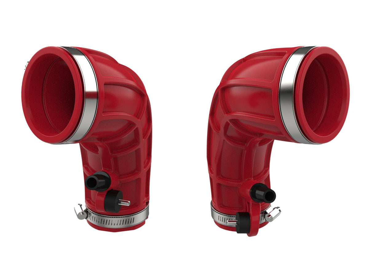 Turbo Inlet Pipes Red Toyota Tundra/ Land Cruiser 22-26 V6-3.4L (tt) aFe Power-3