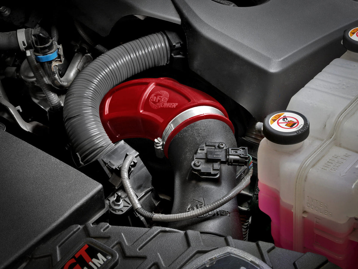 Turbo Inlet Pipes Red Toyota Tundra/ Land Cruiser 22-26 V6-3.4L (tt) aFe Power-8