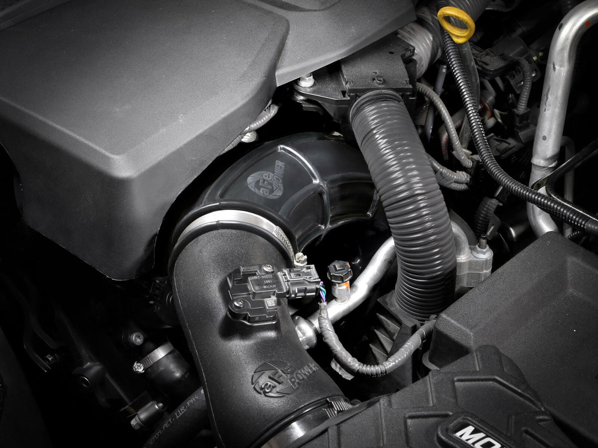 Turbo Inlet Pipes Black Toyota Tundra/ Land Cruiser 22-26 V6-3.4L (tt) aFe Power-7