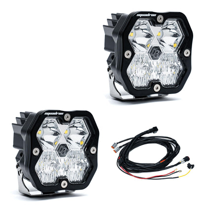 Squadron 2.0 Sport Black LED Auxiliary Light Pod Pair Universal Clear Baja Designs-2