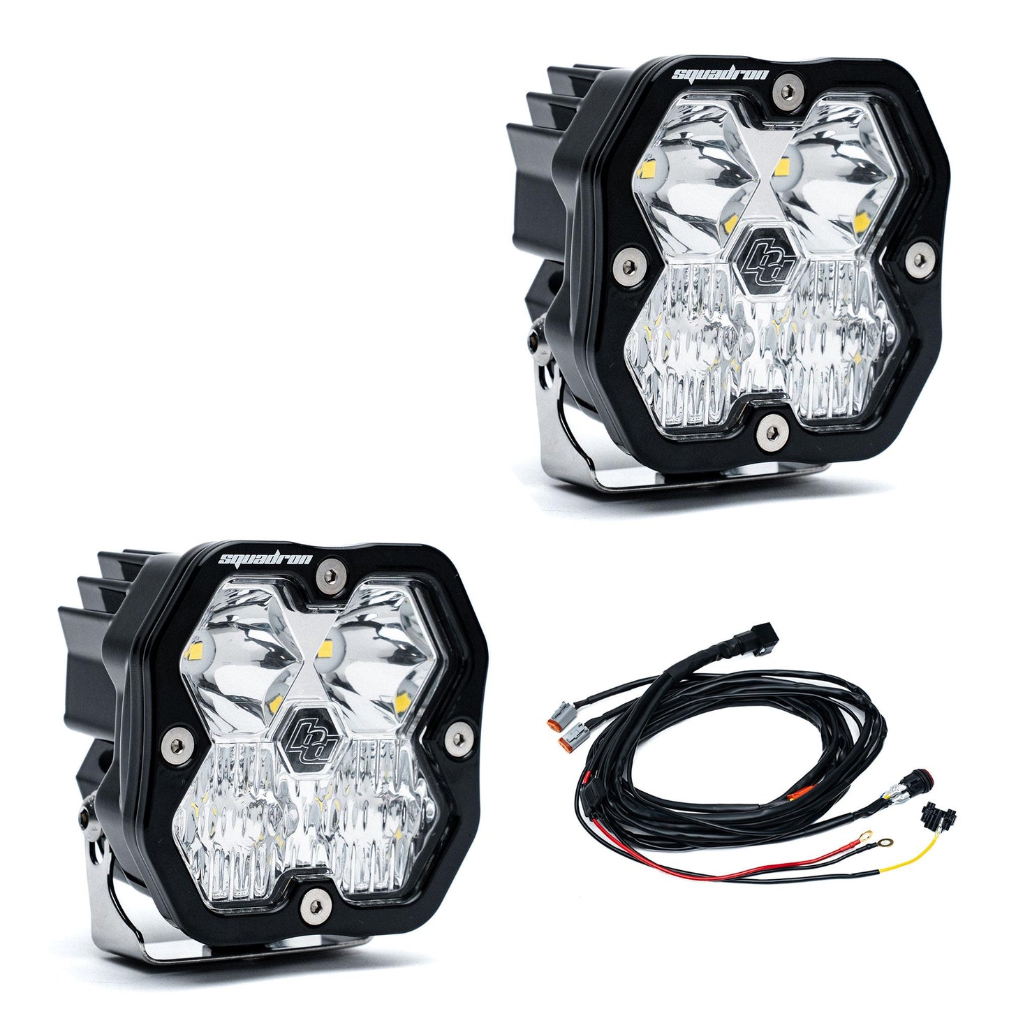 Squadron 2.0 Sport Black LED Auxiliary Light Pod Pair Universal Clear Baja Designs-2
