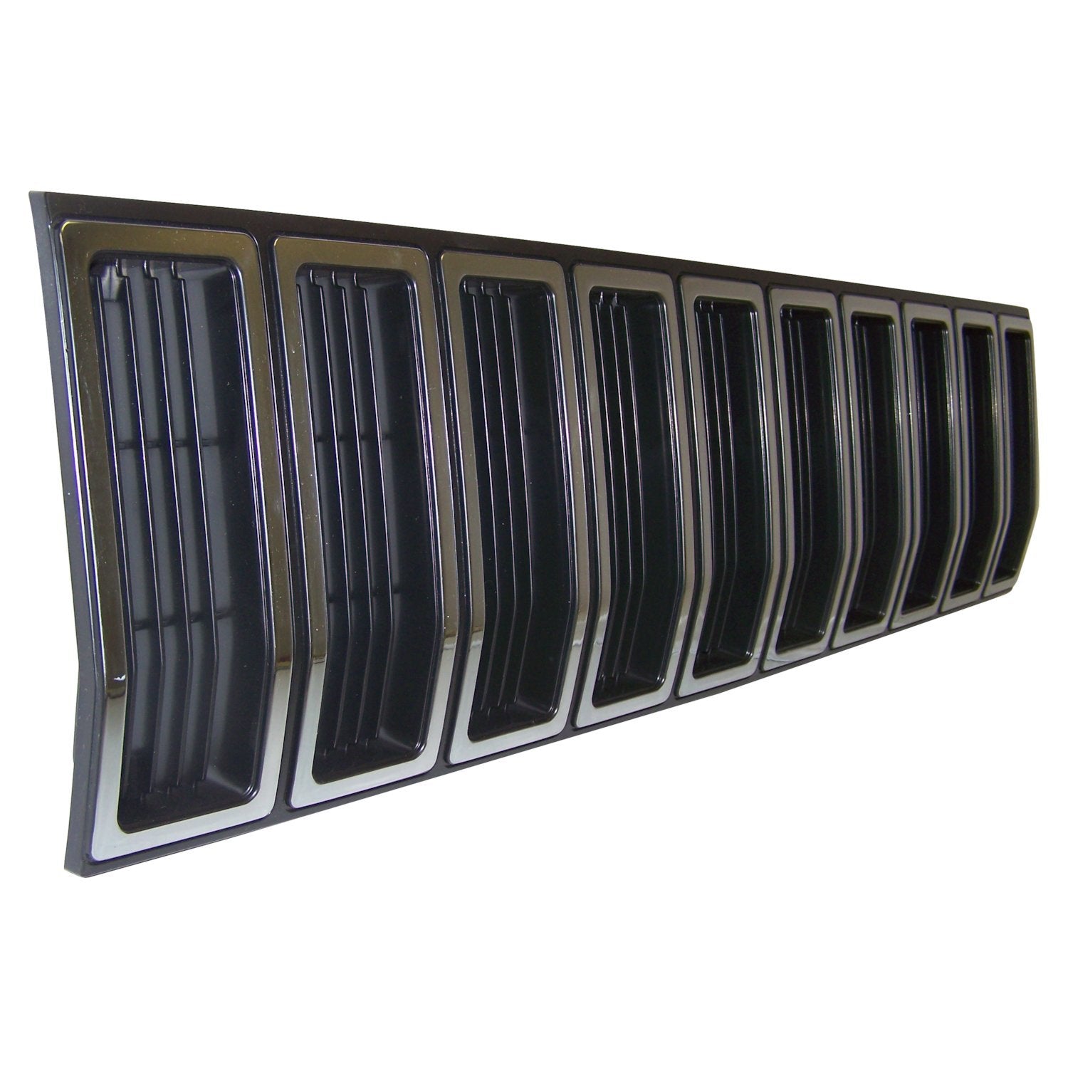 Black & Silver Grille for Select 1984-1987 Jeep XJ Cherokee, MJ Comanche Crown Automotive