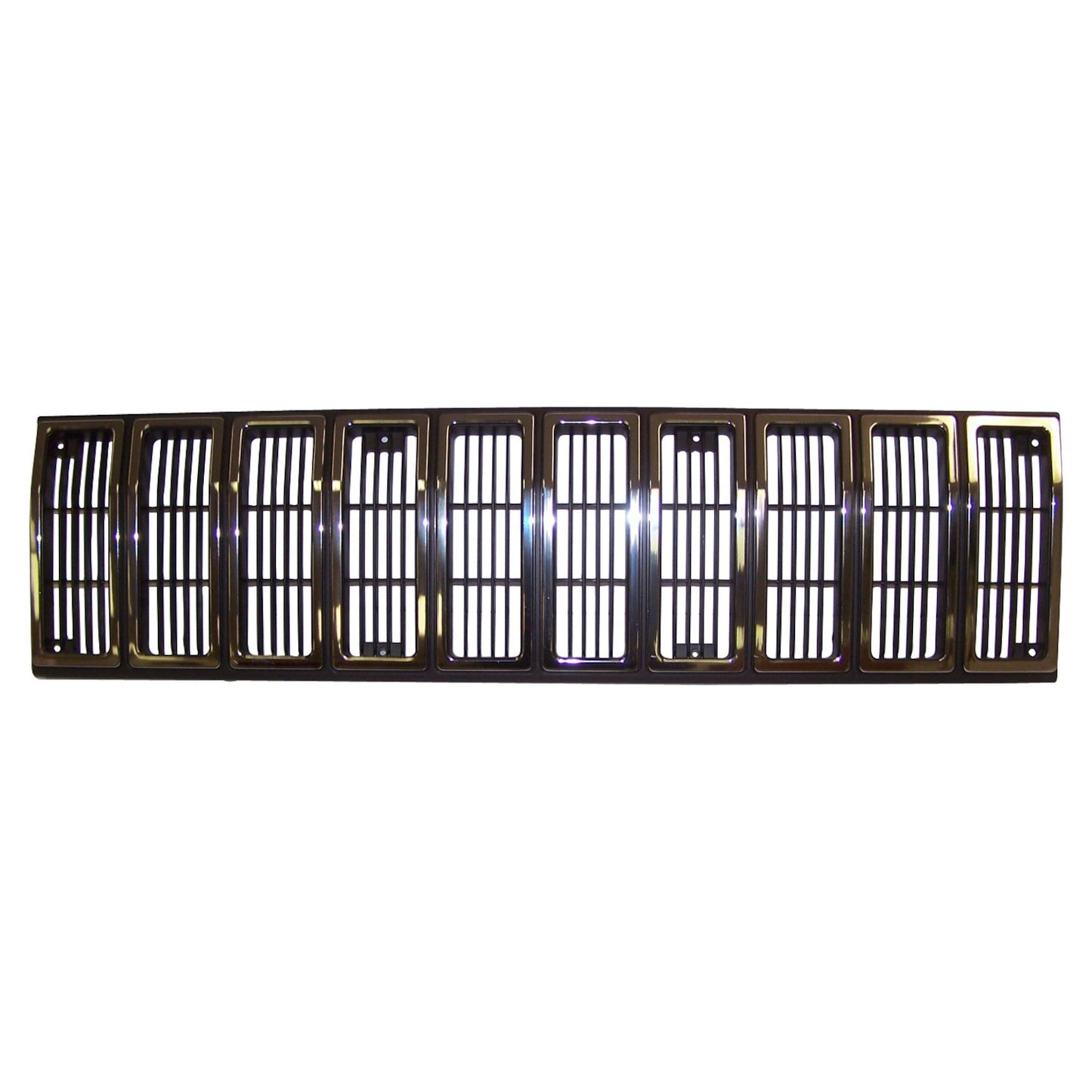 Black & Chrome Grille for Select 1984-1997 Jeep XJ Cherokee, MJ Comanche Crown Automotive