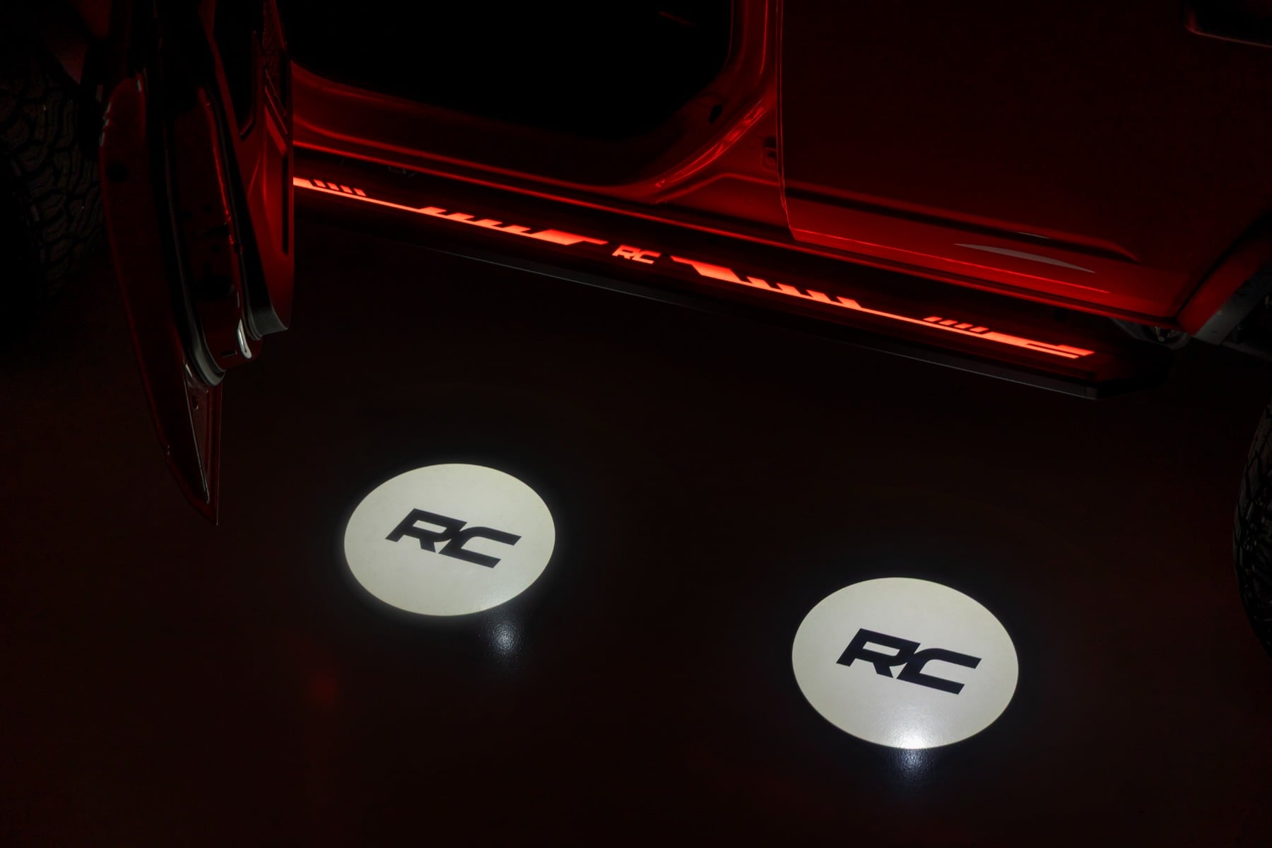 Multi-Color LED Running Boards CrewMax Toyota Tundra 2WD/4WD (2022-2026) Rough Country-5