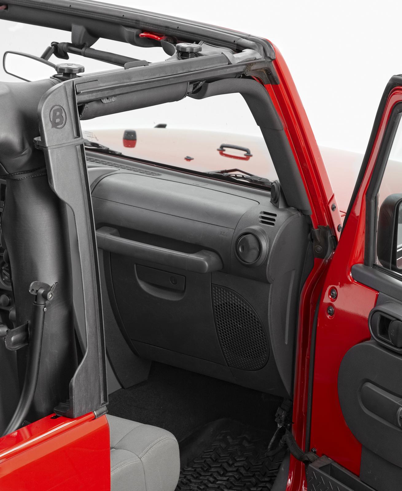Bestop Jeep Door Surrounds For Jeep 2007-2018 Wrangler JK Black Polypropylene Bestop