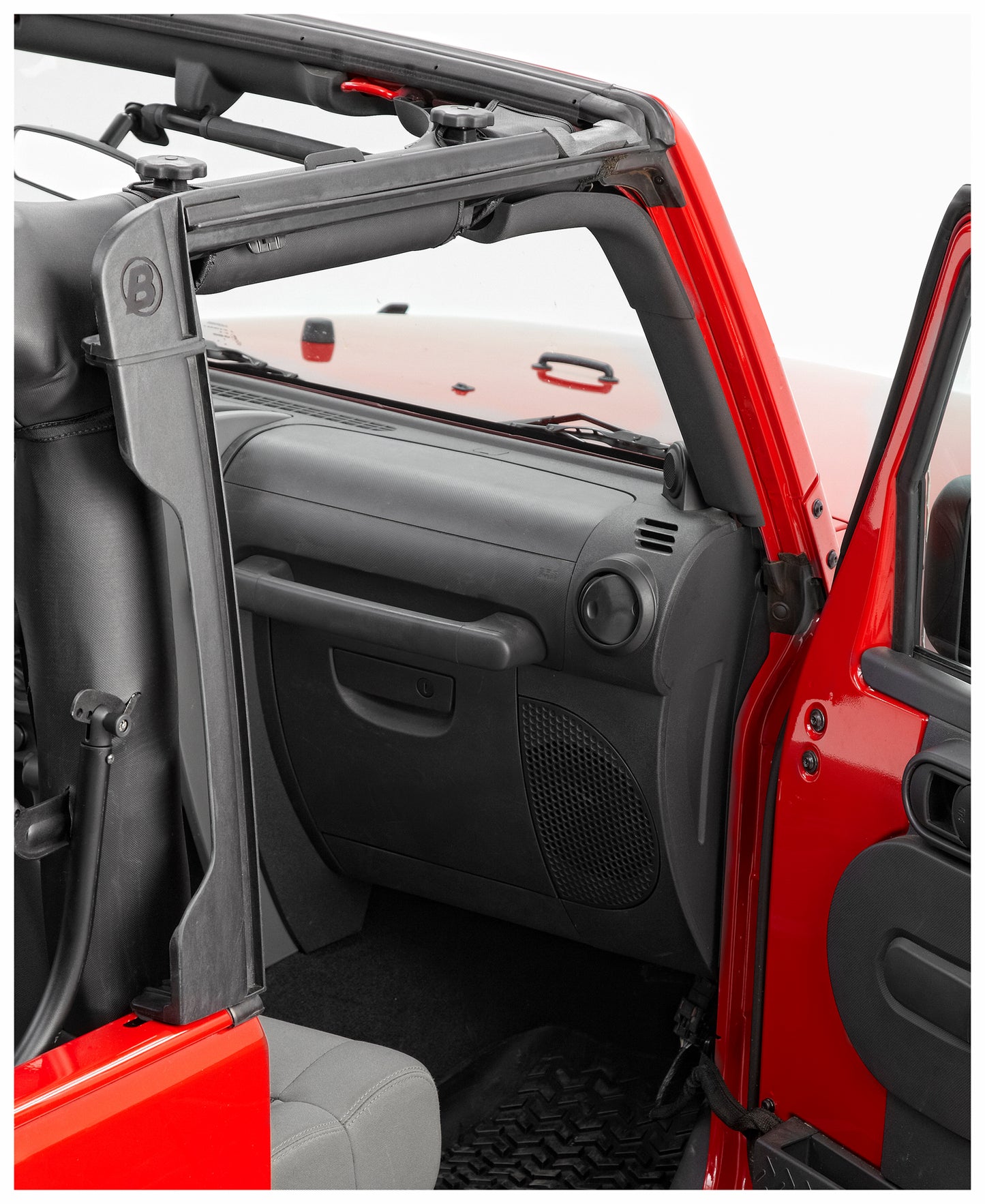 Jeep Door Surrounds For Jeep 2007-2018 Wrangler JK Black Polypropylene Bestop