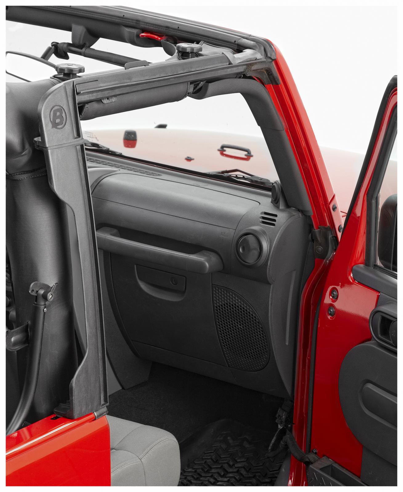 Bestop Jeep Door Surrounds For Jeep 2007-2018 Wrangler JK Black Polypropylene Bestop