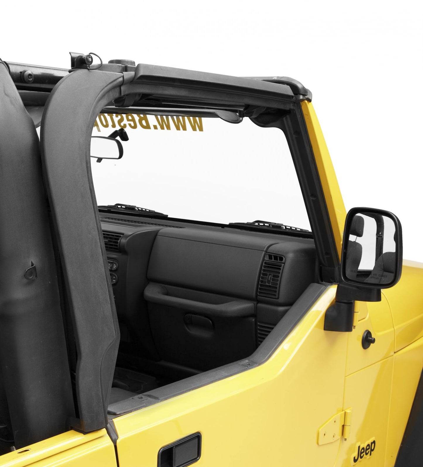 Jeep Door Surrounds For Jeep 1997-2006 Wrangler TJ Black Polypropylene Bestop